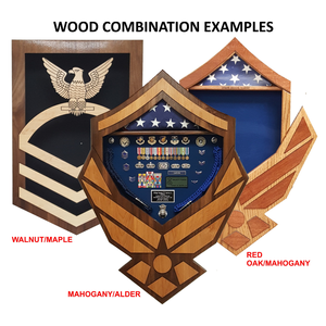 Air Force MSgt Wing Shadow Box — Texas Trophies